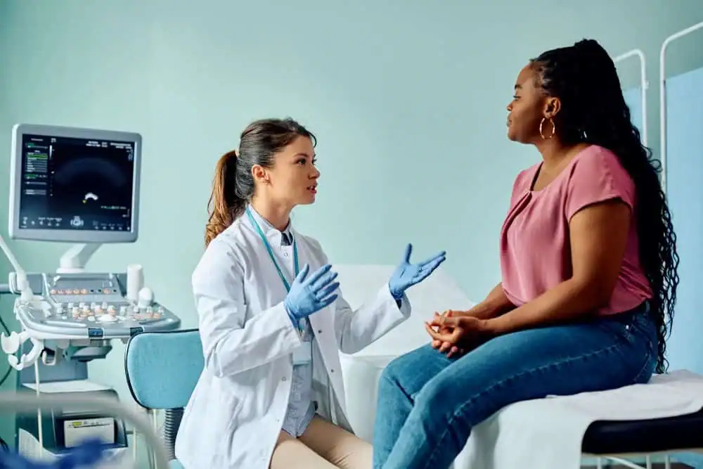 Rejuvenating Intimacy: Exploring Surgical Solutions for Vaginal Laxity 1 Woman have consultation about vaginal laxity West Tilbury