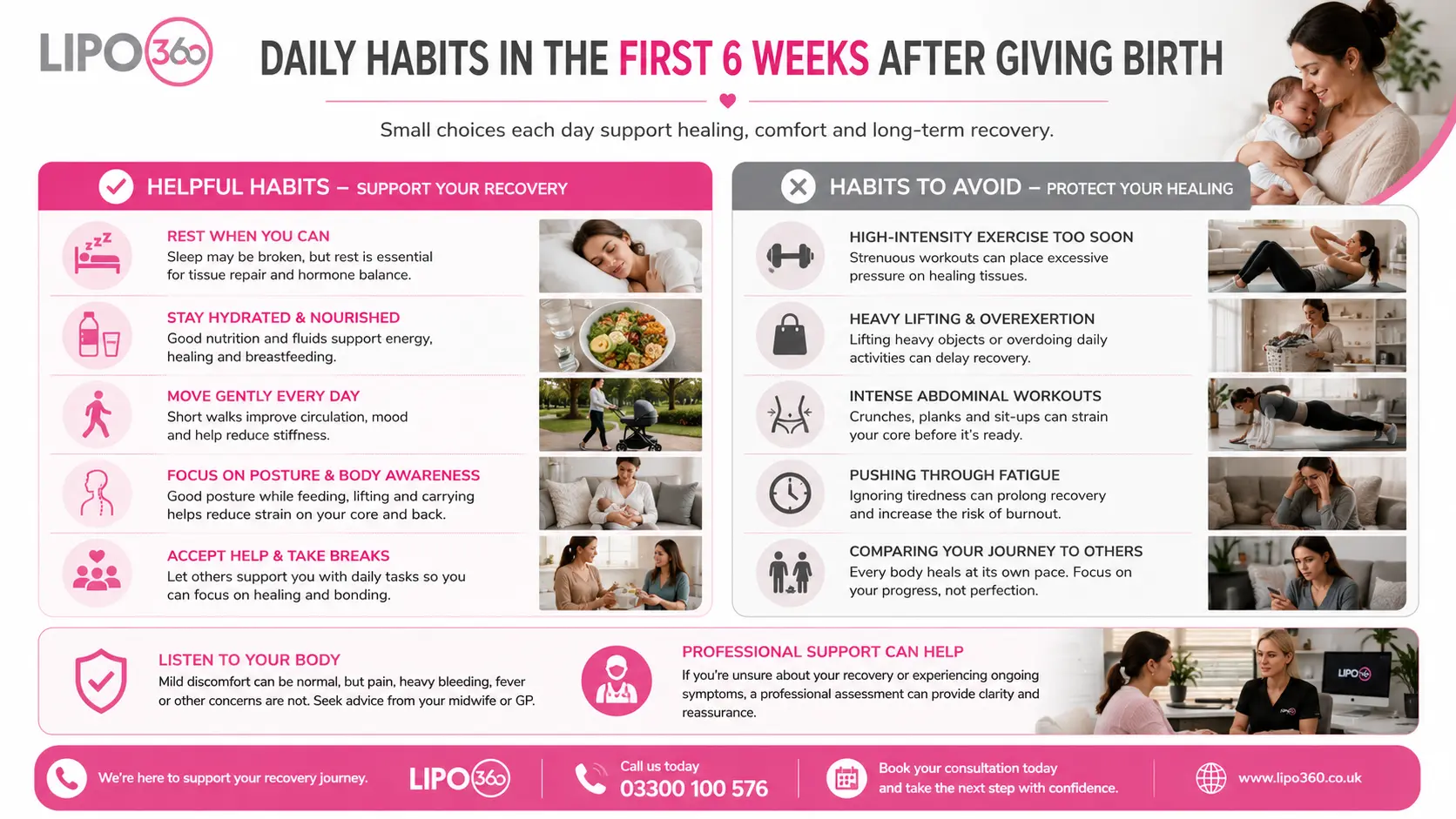 What to Do (and Avoid) in the First 6 Weeks After Giving Birth To Avoid Diastasis Recti 3 First 6 Weeks After Giving Birth To Avoid Diastasis Recti West Tilbury : Daily Habits in the First 6 Weeks After Giving Birth